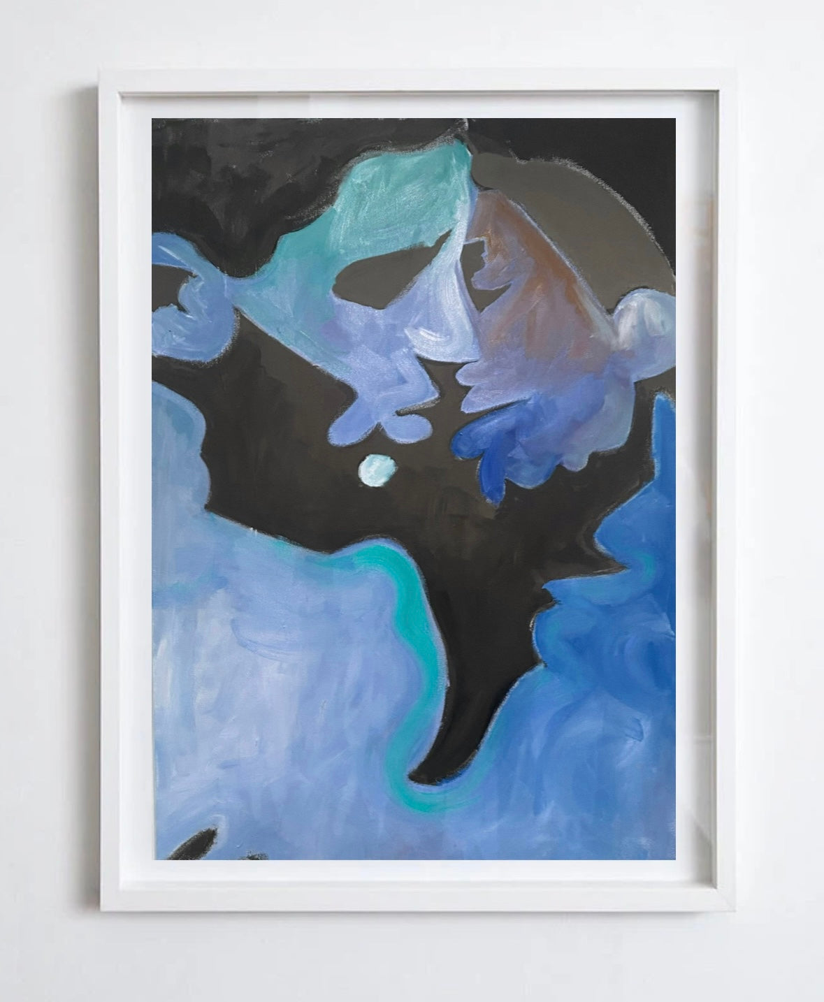 Tender lovers in blue