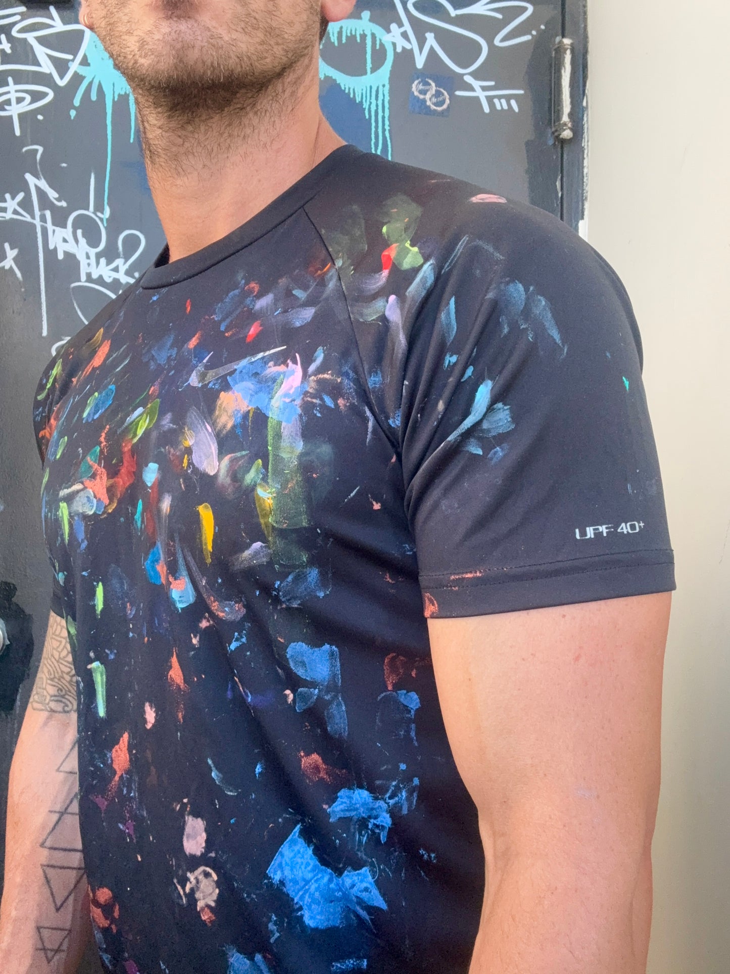 Painted fitted Nike shirt